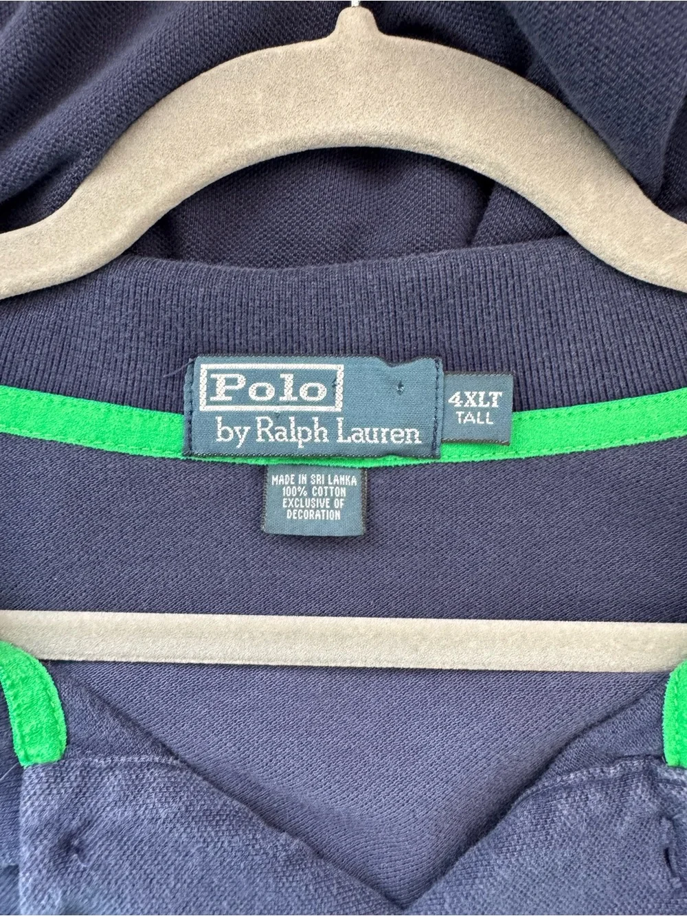 Polo Ralph Lauren Men's Navy & Yellow Two-Tone Polo Shirt - Big & Tall